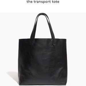 Madewell Transport tote Black NWOT